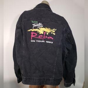 Vintage distressed Reba McEntire Tour 1993 Denim Jacket XL